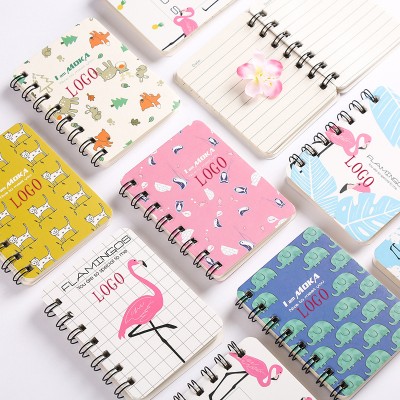 1pcs 8*10.5cm South Korean creative small fresh lovely A7 pocket small loop portable notebook School office stationery 80sheets